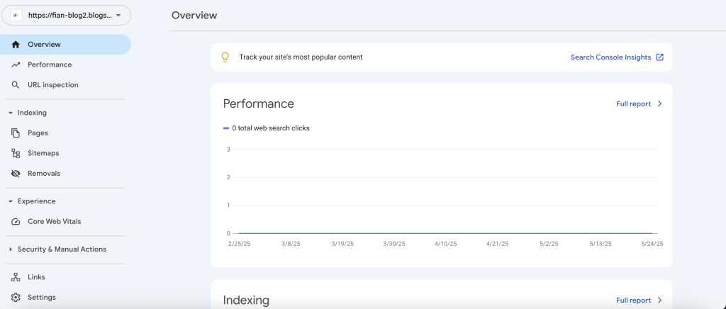 Fitur Overview Google Search Console